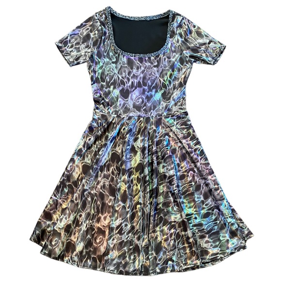 Darling Moon Water Dresses & Skirts - Spooky holographic spiderweb dress